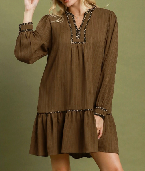 Wild About You Dress - Brown