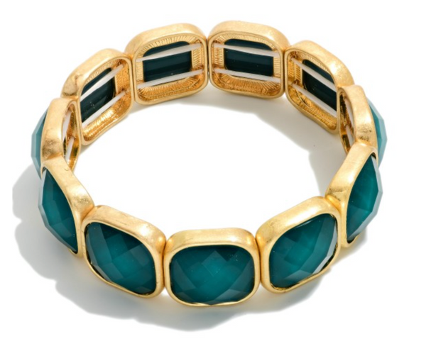 Modern Edge Bracelet - Teal