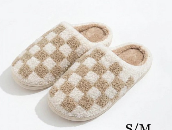 Checker Cozy Slippers