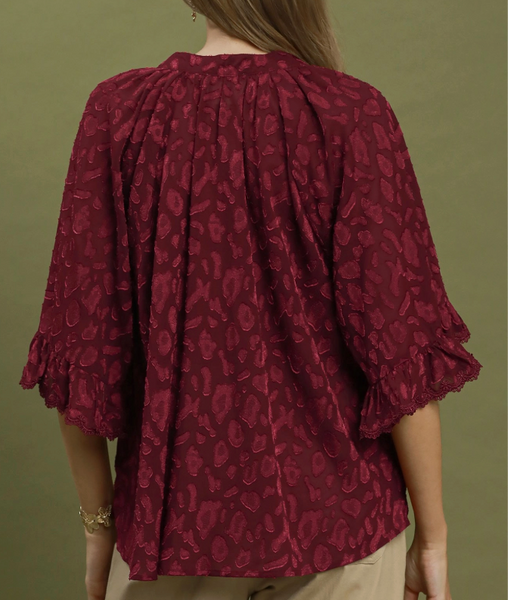 Free Spirit Blouse - Burgundy
