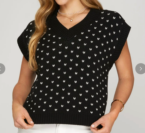 Simply Yours Sweater Vest - Black