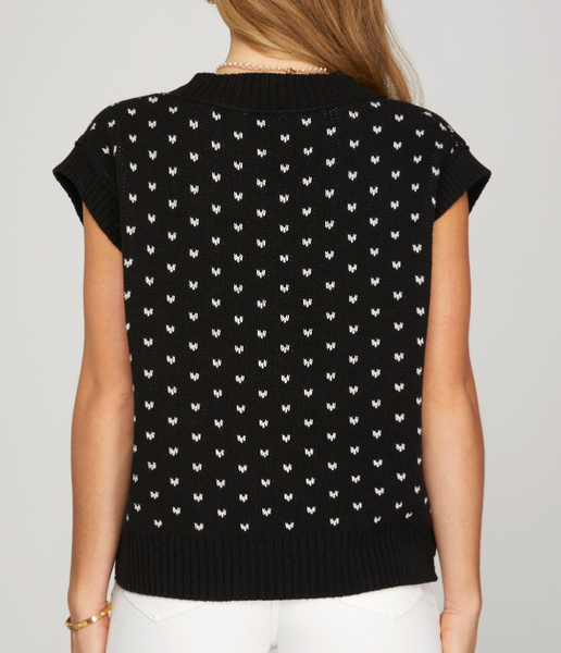 Simply Yours Sweater Vest - Black