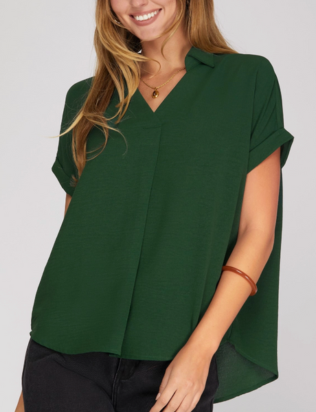 Minimal Mood Blouse - Green