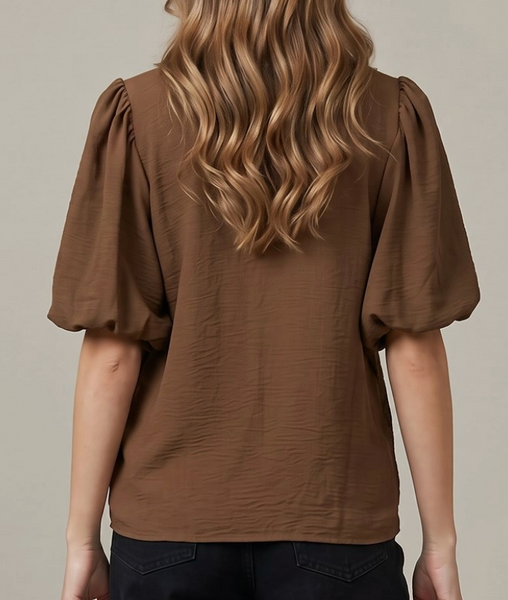 Sweet Moment Top - Brown