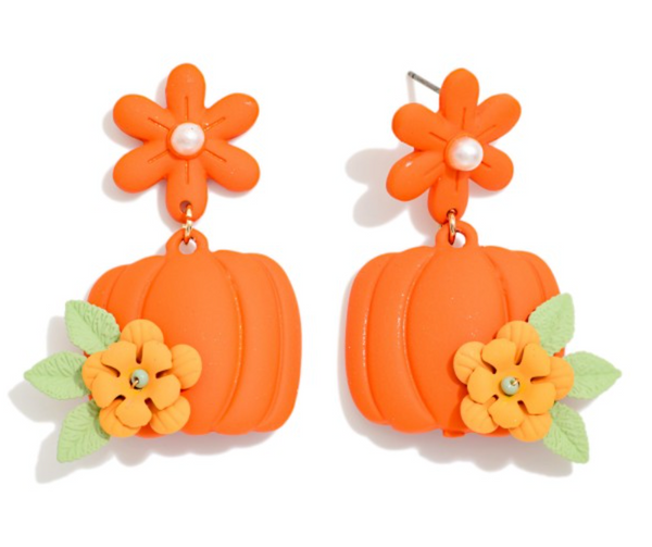 Pumpkin Petal Earrings