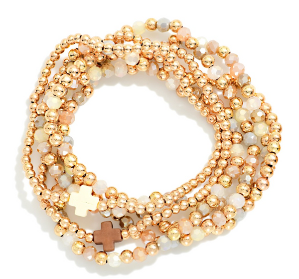 Sacred Spark Bracelet Stack - Mocha