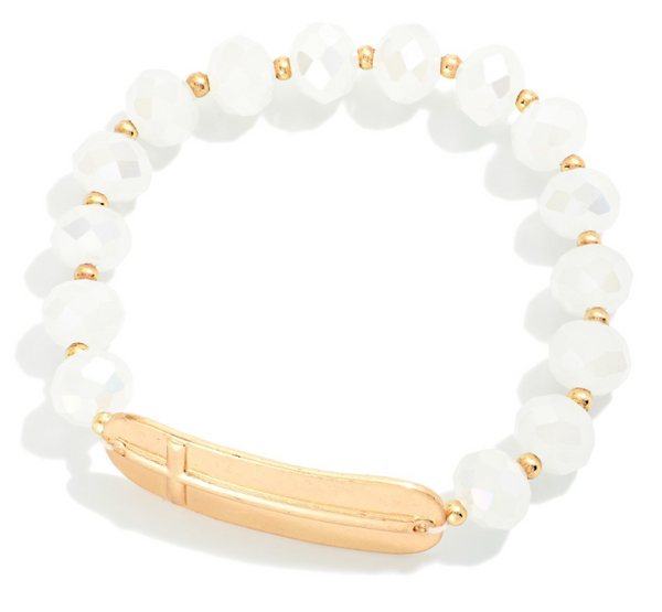 Simple Faith Bracelet - White