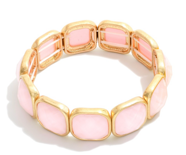 Modern Edge Bracelet - Pink