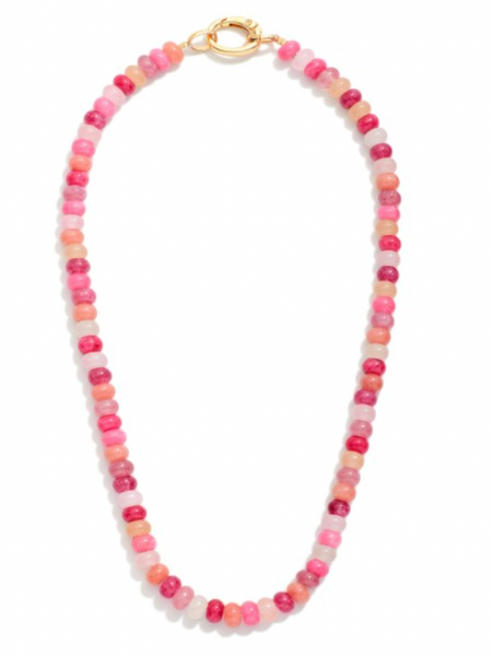 Sweet Stone Beaded Necklace - Pink Multi