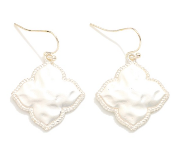 Lucky Day Drop Earrings - Silver