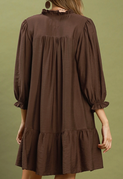 Cider Season Dress - Brown