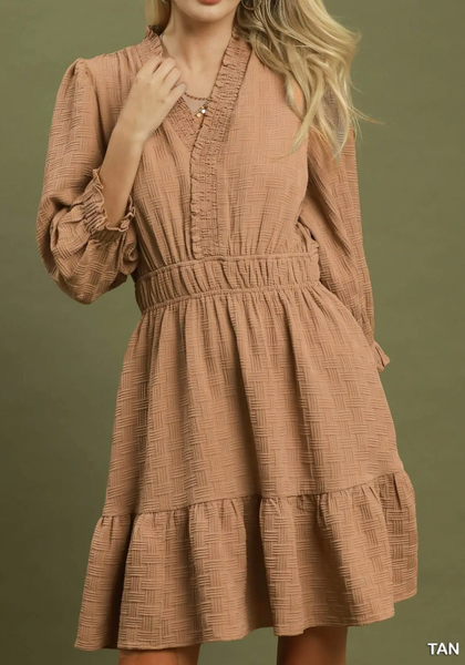 Sweet Little Thing Dress - Tan