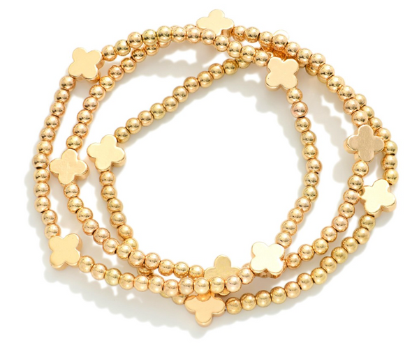 Sweet Shine Bracelet Stack - Gold