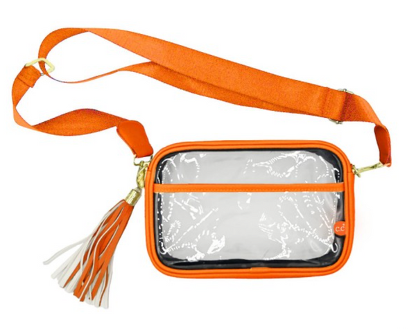 Clear Crossbody Bag - Orange