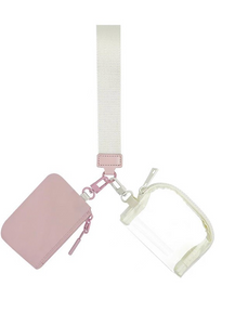 Wristlet Keychain Wallet - Mauve