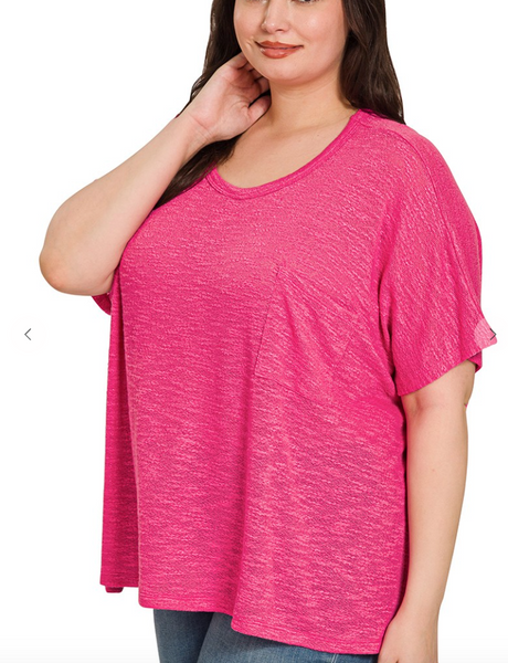 After All This Time Top - Hot Pink