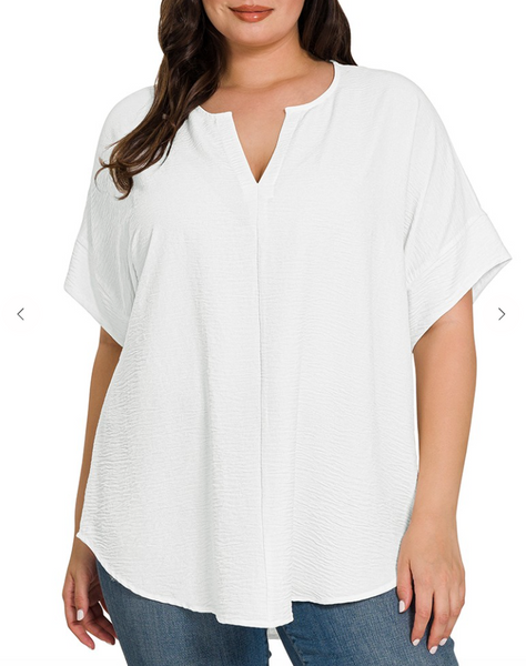 Get It Done Blouse - White