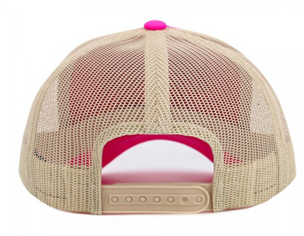 Vintage "BEACH BUM" Trucker Hat - Neon Pink