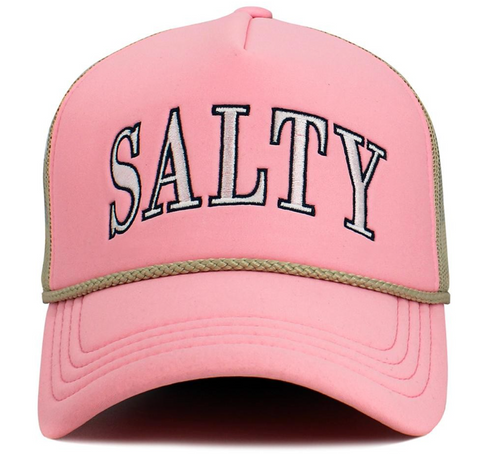 Vintage "SALTY" Trucker Hat - Pink