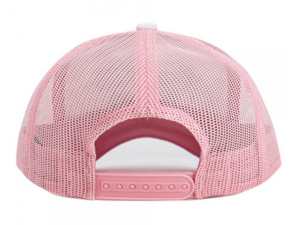 Vintage "BEACH BUM" Trucker Hat - Lt Pink
