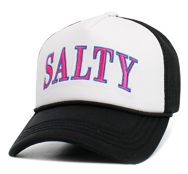 Vintage "SALTY" Trucker Hat - Black