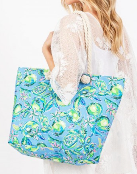 Summer Getaway Tote - Blue