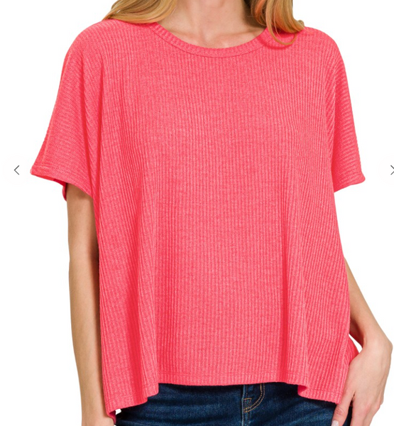 Just Focus Top - Coral