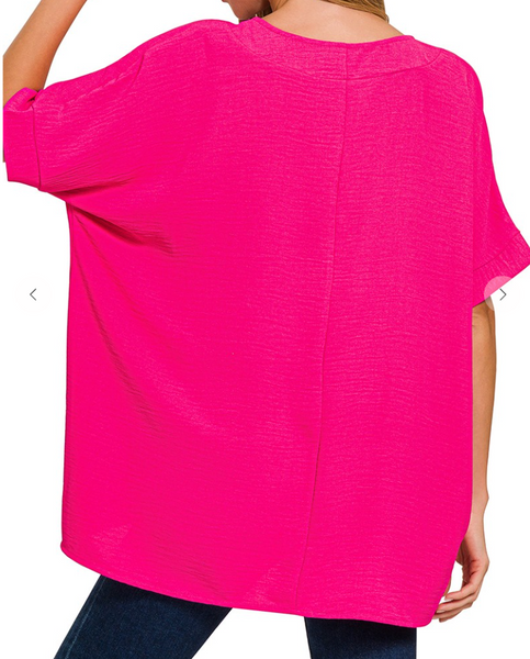 Ray of Sunshine Top - Hot Pink