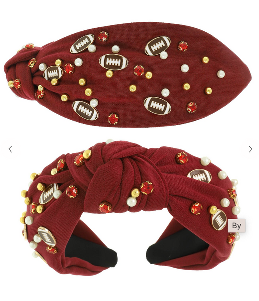 Friday Night Lights Headband - Maroon
