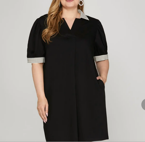 Moonlight Charm Dress - Black