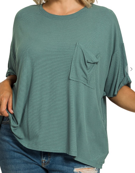 Keep It Comfy Top - Ash Jade