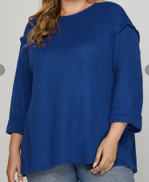 Casual Crush Top - Blue