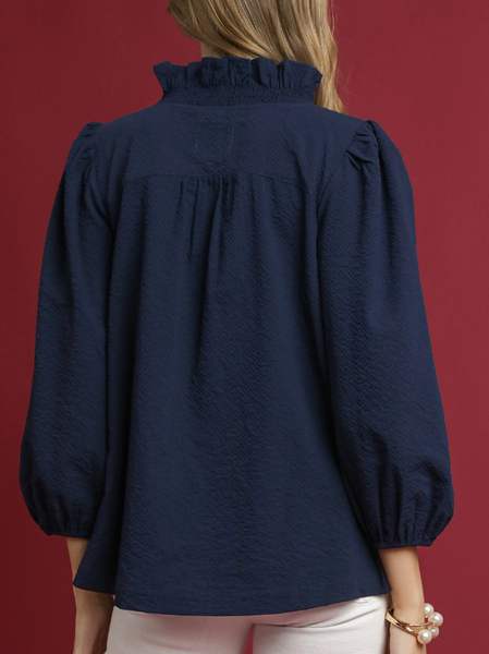 Uptown Girl Blouse - Midnight
