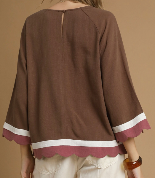 Harvest Honey Blouse - Mocha