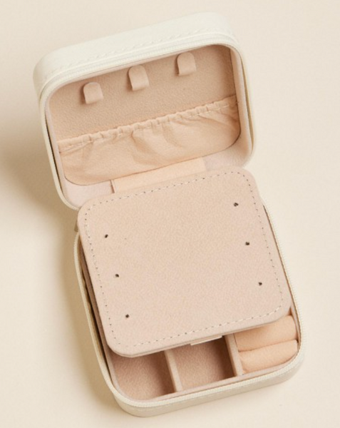 Flowers & Bows Travel Jewelry Box - Blue