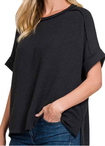 Fade Into You Top - Black