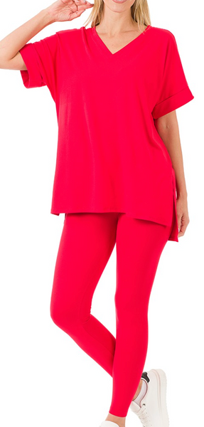 Cozy Hour Lounge Set - Ruby