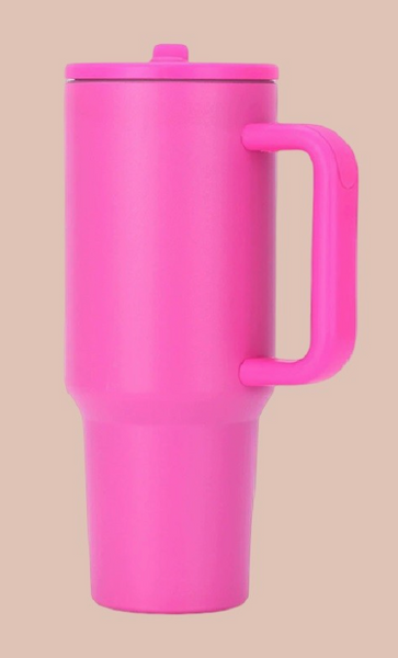 On The Go Tumbler - Hot Pink