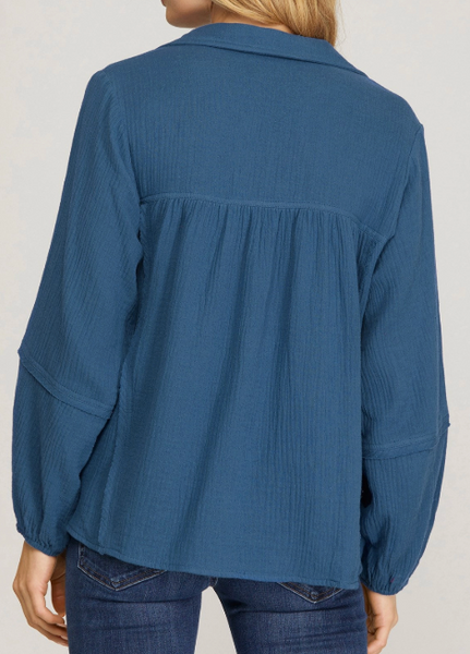 Everyday Ease Top - Blue