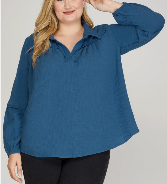 Everyday Ease Top - Blue