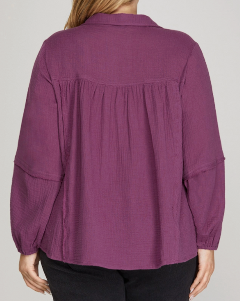 Everyday Ease Top - Plum