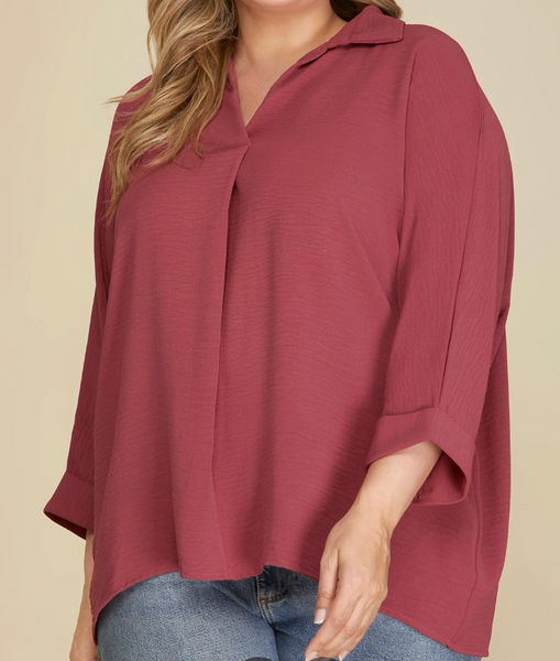 Express Yourself Top - Mauve