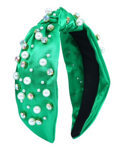 Holiday Glam Headband - Green