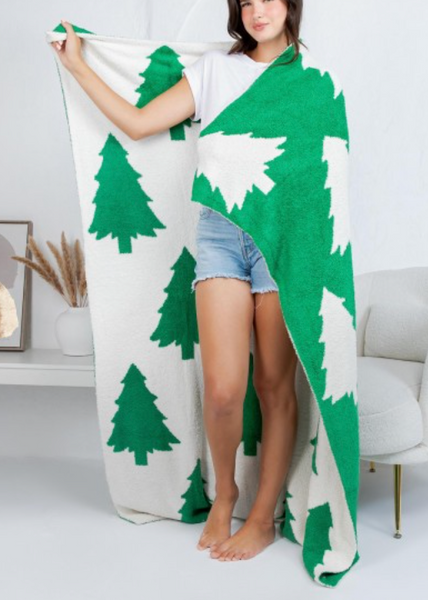 Christmas Tree Cozy Blanket