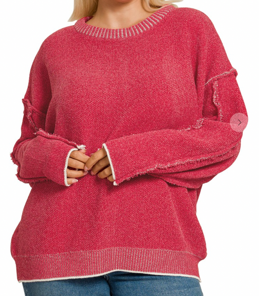 Chic & Comfy Sweater - Red
