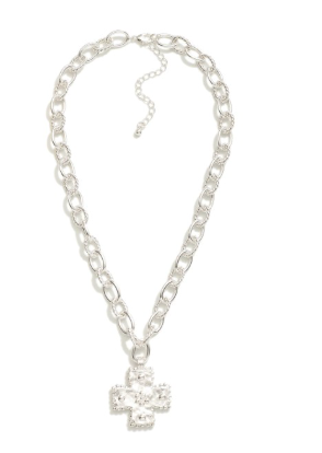 Linked Faith Necklace - Silver