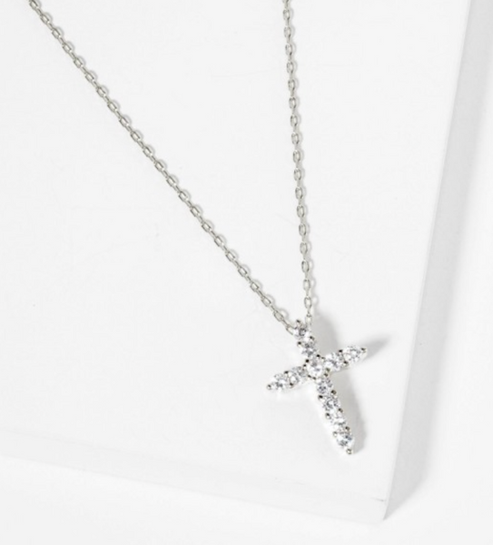 Sparklingly Cross Necklace