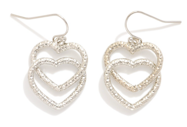Linked in Love Heart Earrings