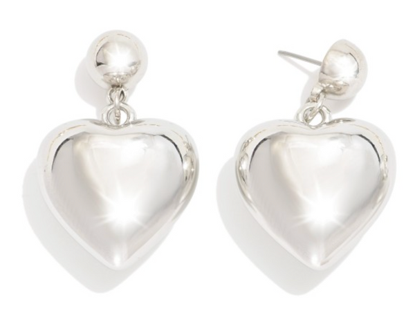 Bubble Heart Drop Earrings