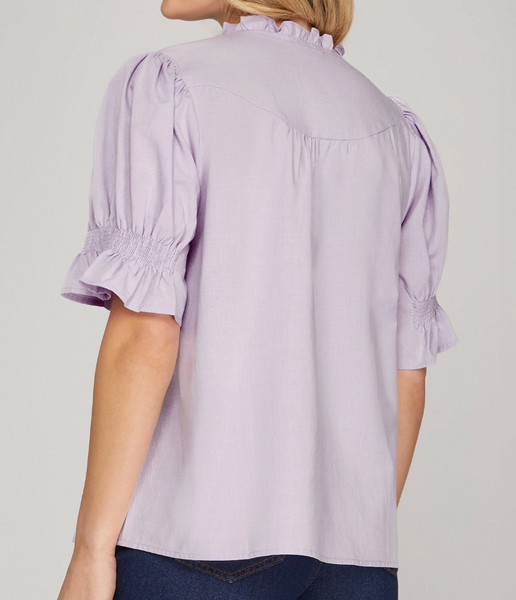 Fresh Air Blouse - Lilac